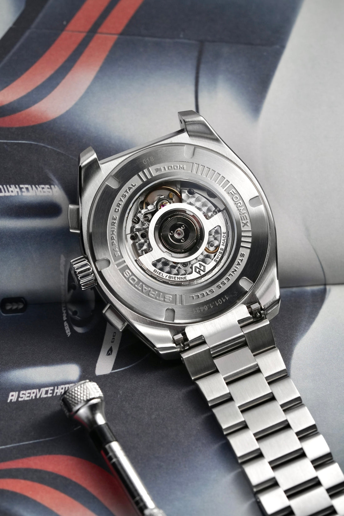 FORMEX 鋒美時 STRATOS UTC 41mm 自動機械錶 綠色不鏽鋼錶圈 綠面 不鏽鋼錶帶 台灣總代理公司貨