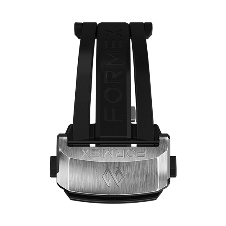 ESSENCE 黑色皮革錶帶 金色縫線款 錶耳寬度22mm 含Formex專用錶扣