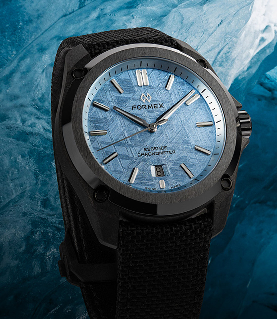 FORMEX 鋒美時 ESSENCE Leggera 43mm 自動機械錶 碳纖維複合材質 冰藍隕石特別版 台灣總代理公司貨