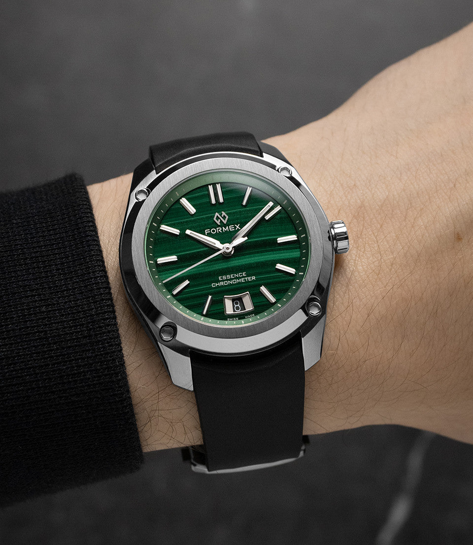 FORMEX 鋒美時 ESSENCE 39mm 自動機械錶 孔雀石鋼鏈 全球每年限量100支 台灣總代理公司貨