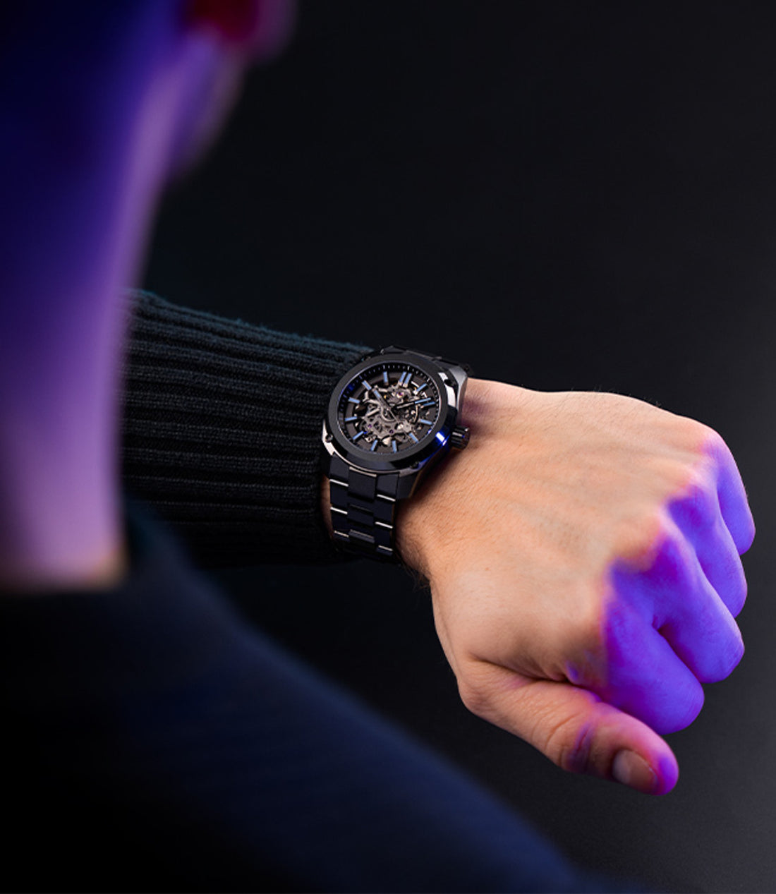 FORMEX 鋒美時 ESSENCE CERAMICA Stradale Blue 41mm 鏤空面盤 天文台認證機械腕錶 台灣總代理公司貨