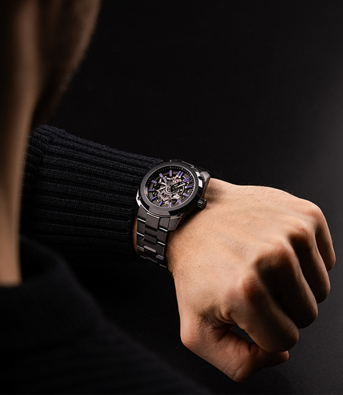 FORMEX 鋒美時 ESSENCE CERAMICA Stradale Viola 41mm 鏤空面盤 天文台認證機械腕錶 台灣總代理公司貨
