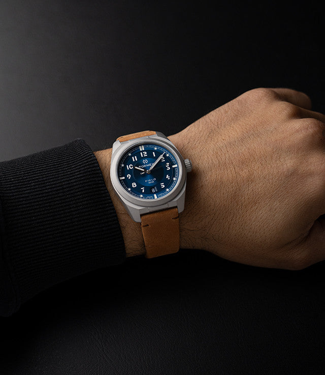 FORMEX 鋒美時 FIELD 40mm 自動機械錶 二級鈦錶殼 深藍面 尼龍錶帶 台灣總代理公司貨