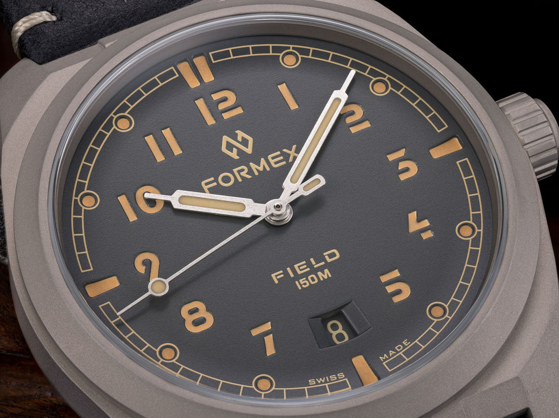 FORMEX 鋒美時 FIELD 40mm 自動機械錶 二級鈦錶殼 灰面 皮革錶帶 台灣總代理公司貨